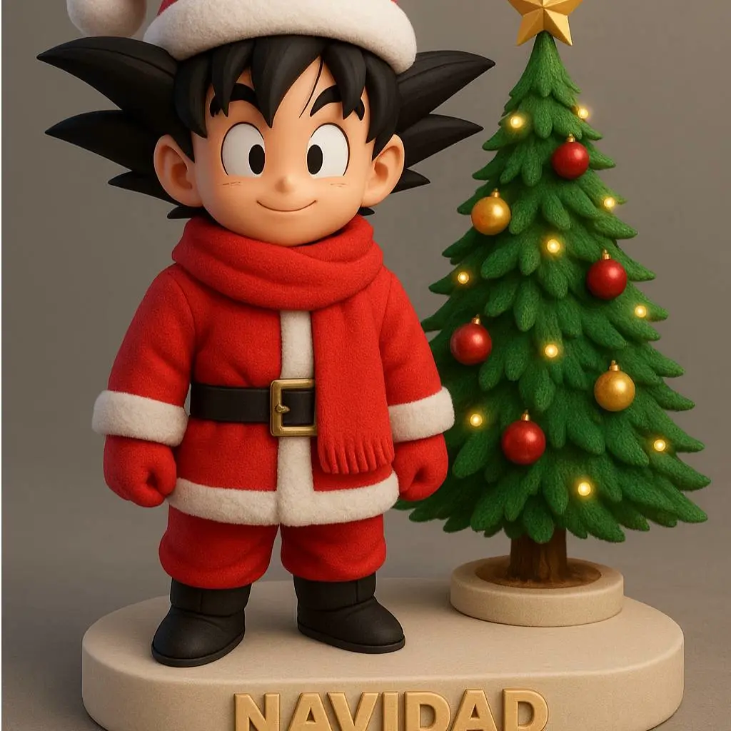 goku en navidad