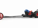 Diecast Moteur avant dragster turbo avec V8 Echelle 1:25-1