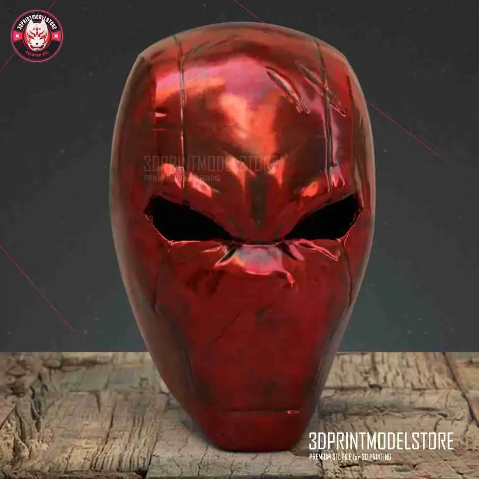 Red Hood Helmet- Halloween Costume Cosplay Mask
