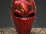 Red Hood Helmet- Halloween Costume Cosplay Mask-0