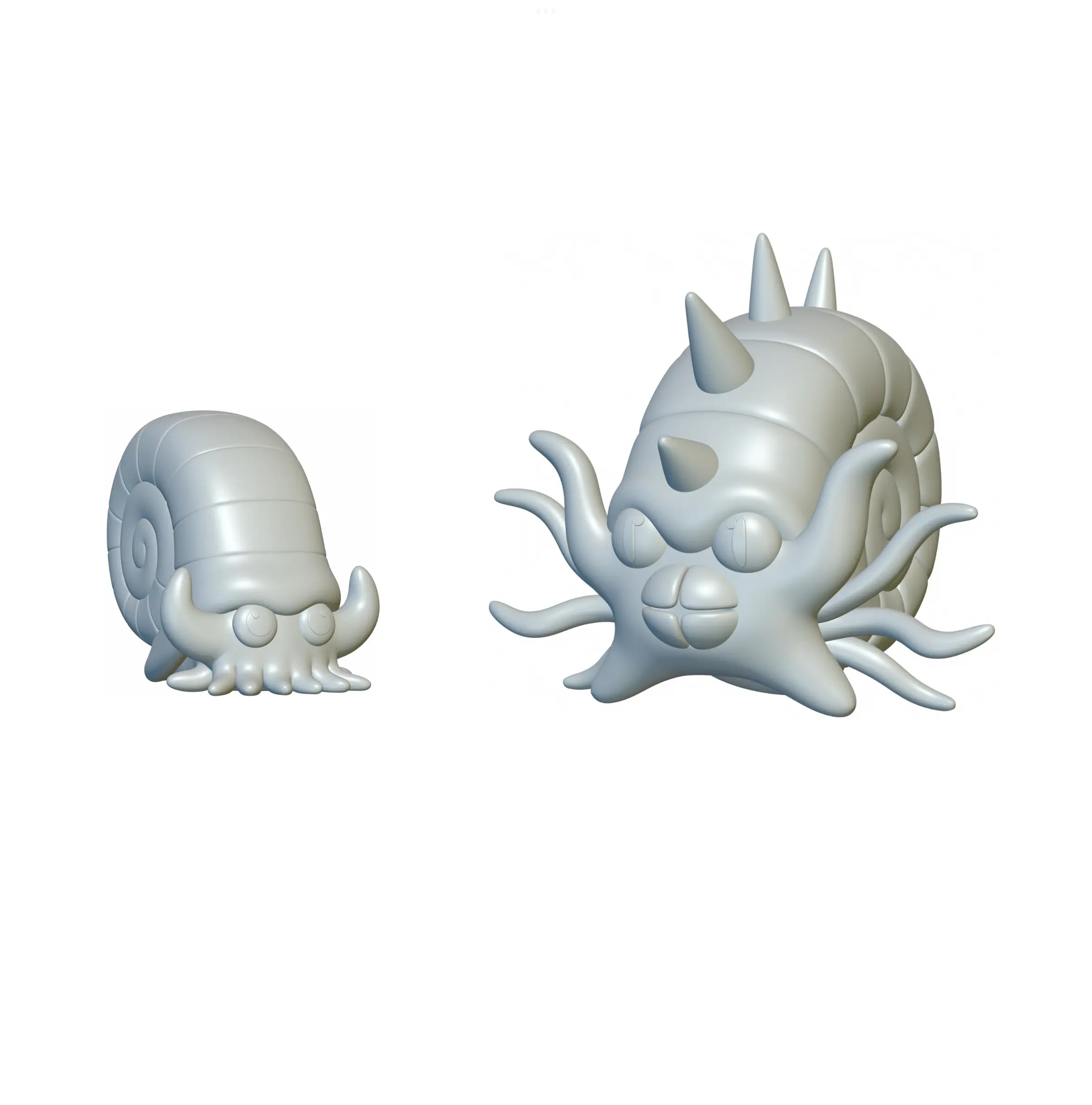Pokemon Omanyte y Omastar (#138 y #139) - ¡Impresión 3D!