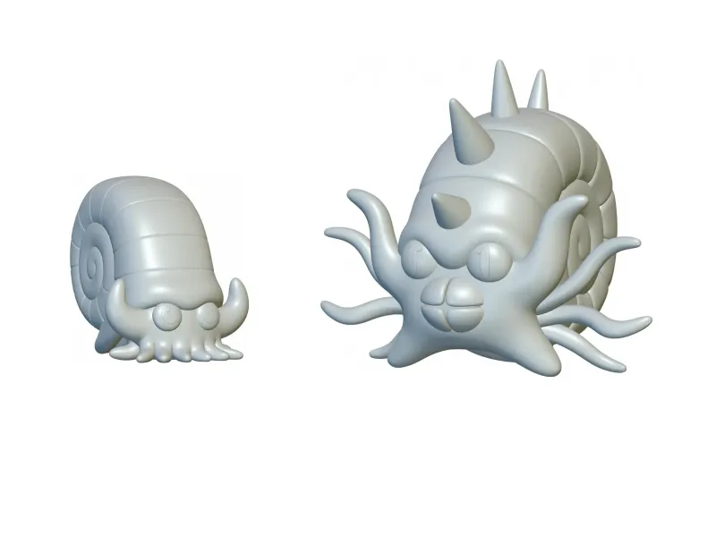 Pokemon Omanyte & Omastar (#138 & #139) - 3D Printing!