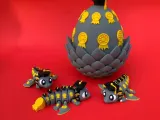 Flexi Graduation Dragon And Egg, Articulated Winged Dragon-6