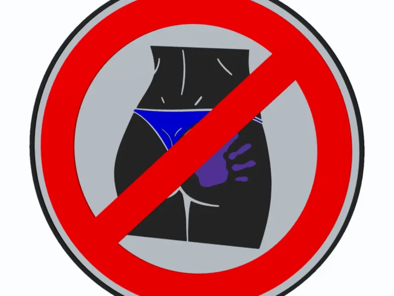 Butt Clap - Forbidden Traffic Sign v2 - Wall Art
