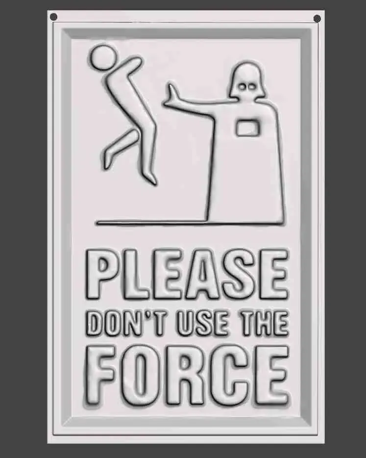 dont use the force sign