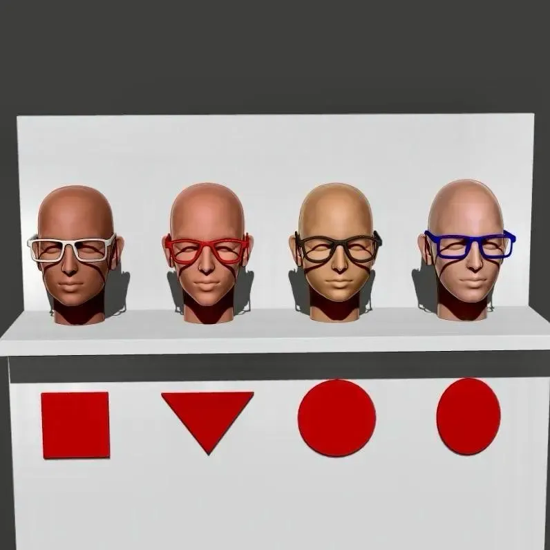 Mannequin Heads in Different Face Shapes