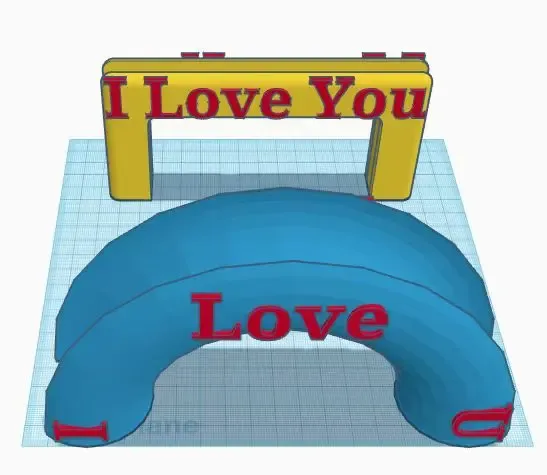 I love you shopping bag handler