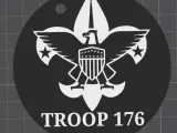 BSA keychain- comment for a custom troop/pack number!-0