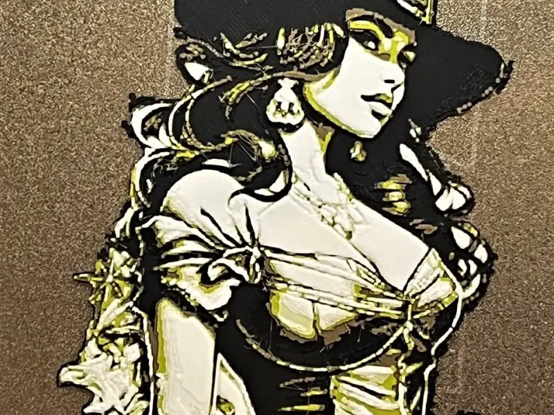 Hueforge Cow Girl
