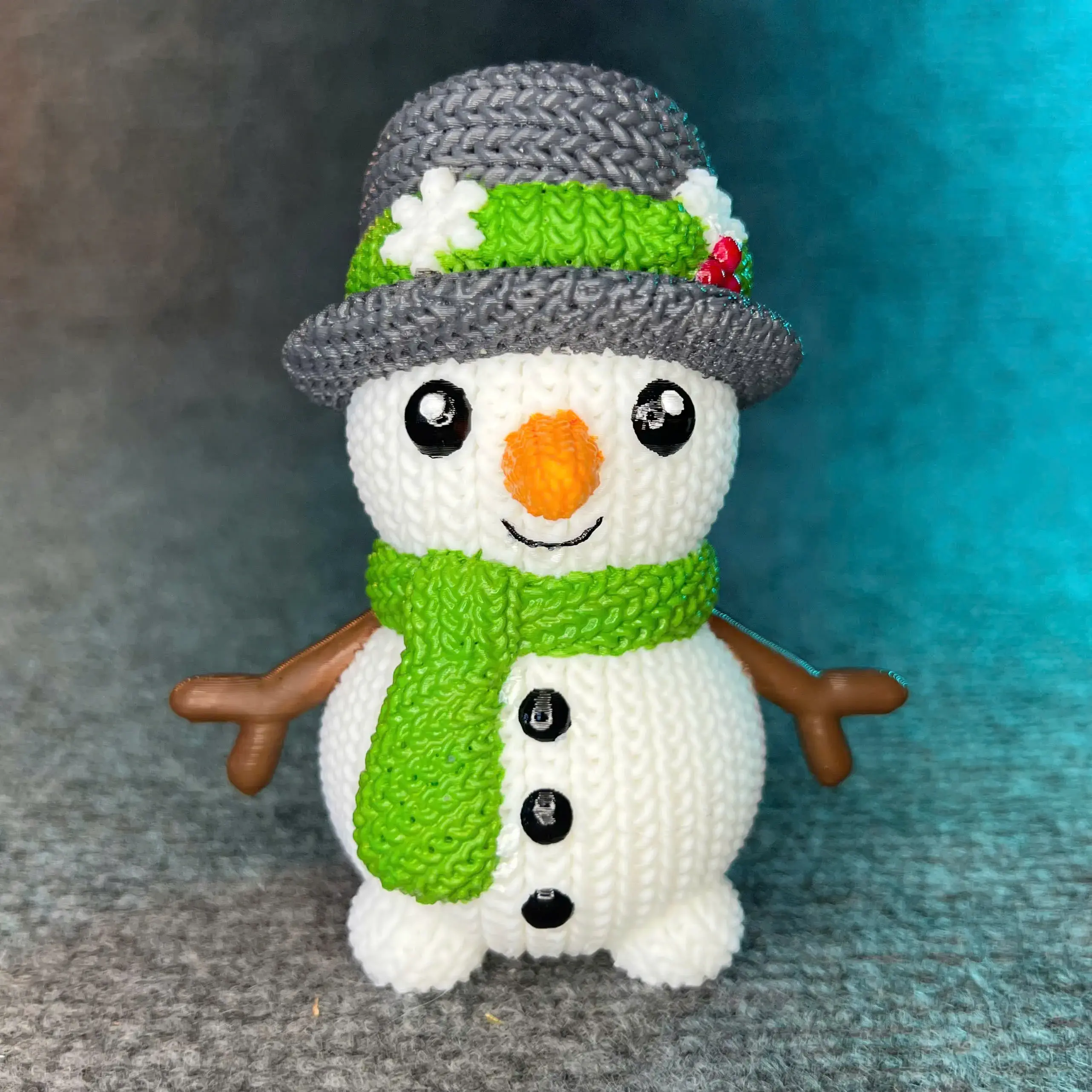 Snowman Crochet - Knitted - STL & 3mf Multicolor