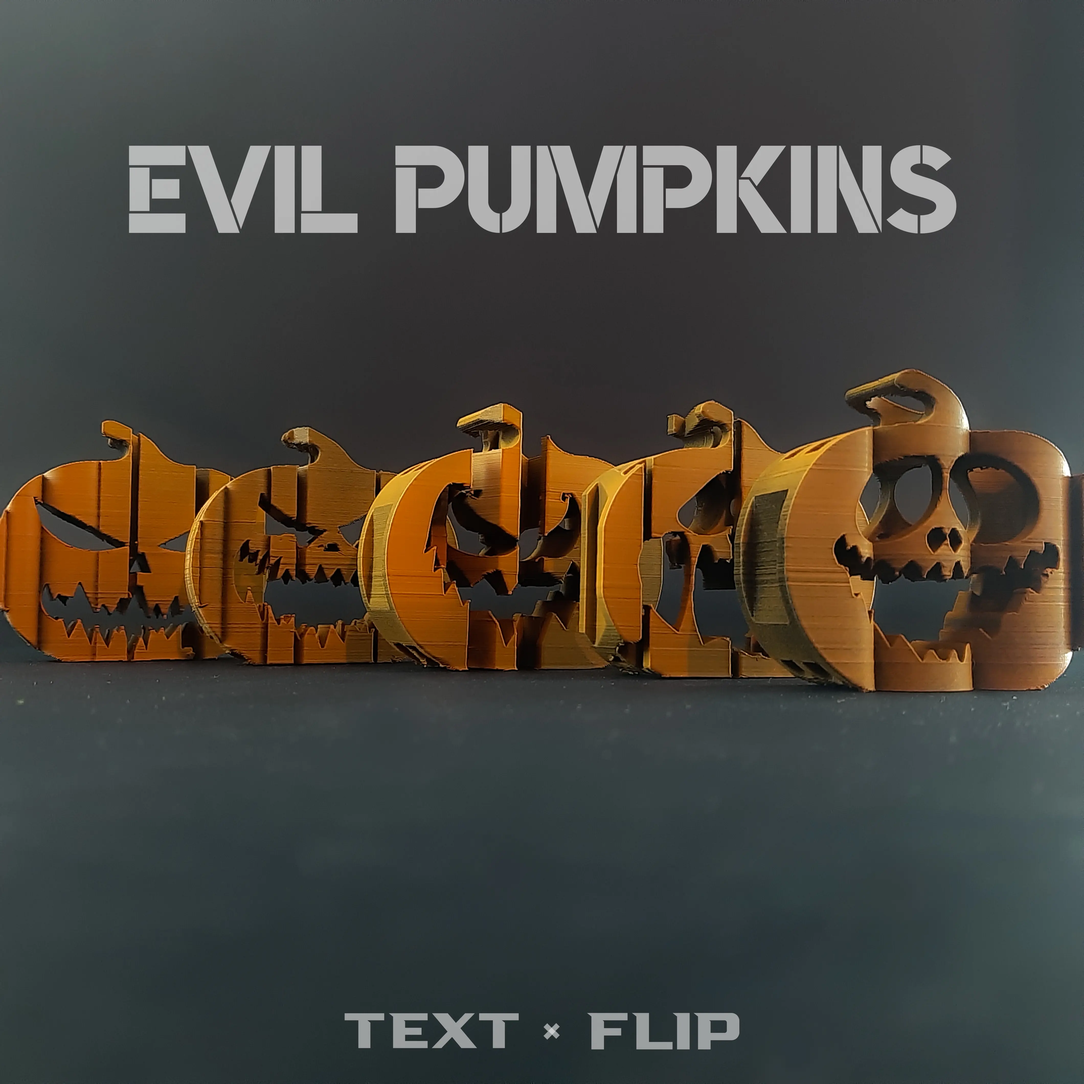 Text Flip: Evil Pumpkin