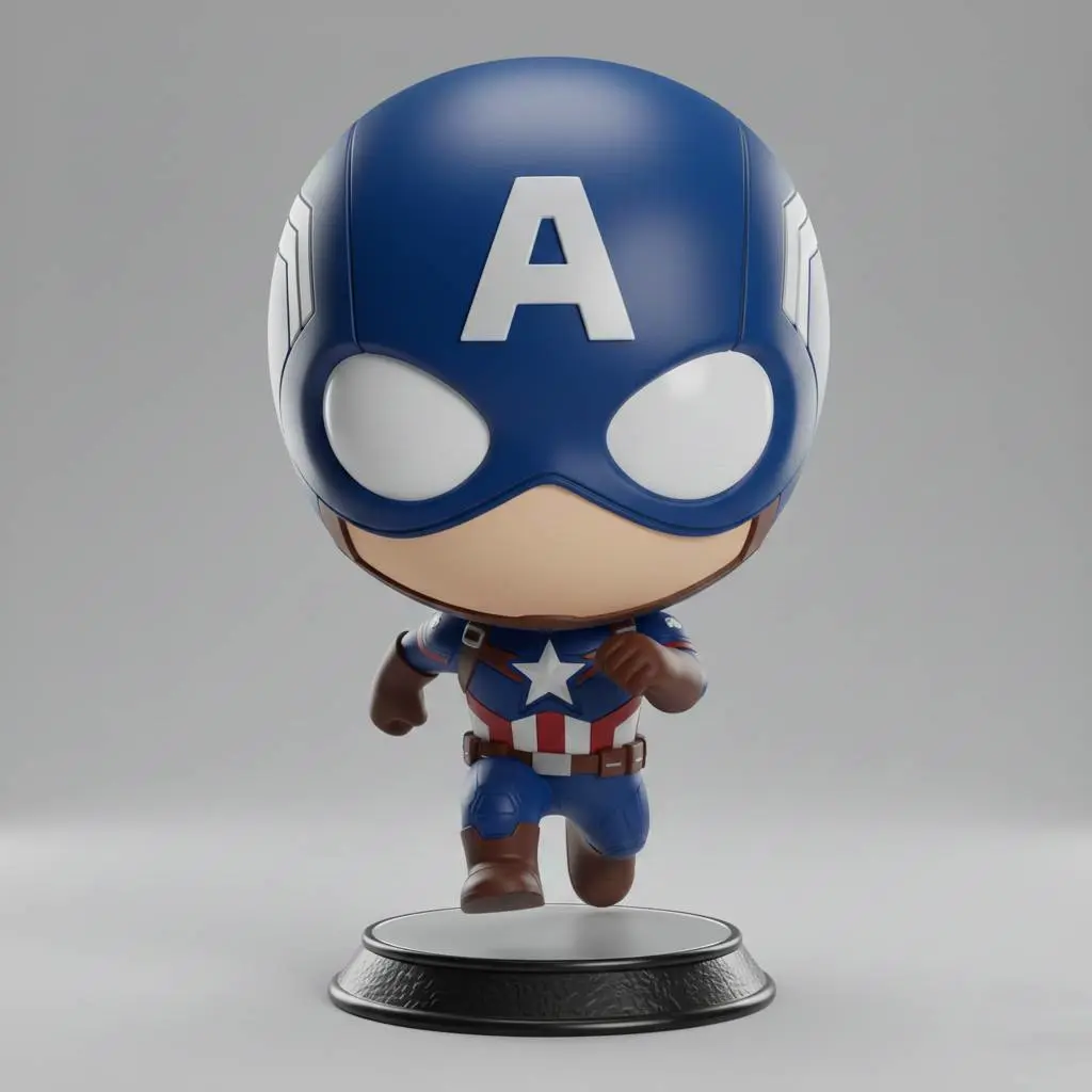 Chibi Star Shield Hero Running Pose