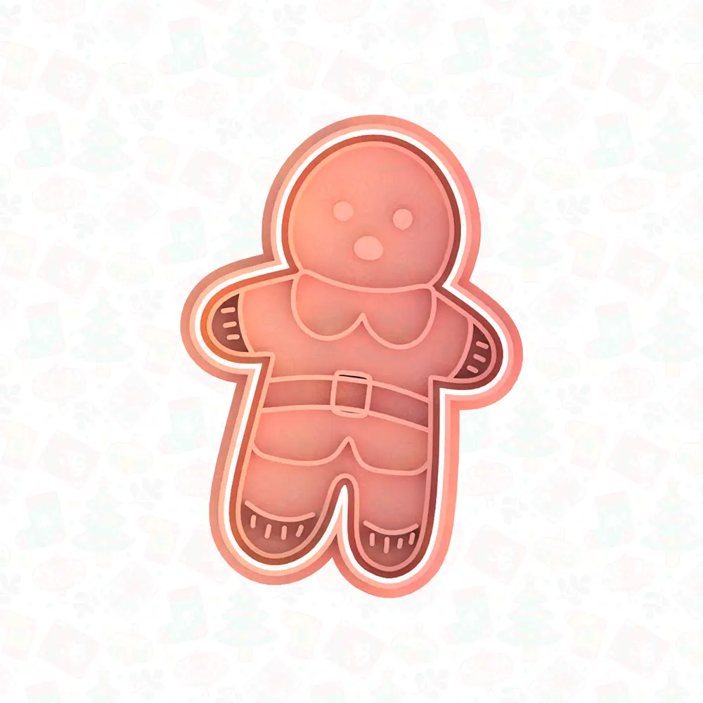 Gingerbread man cookie cutter set of 6