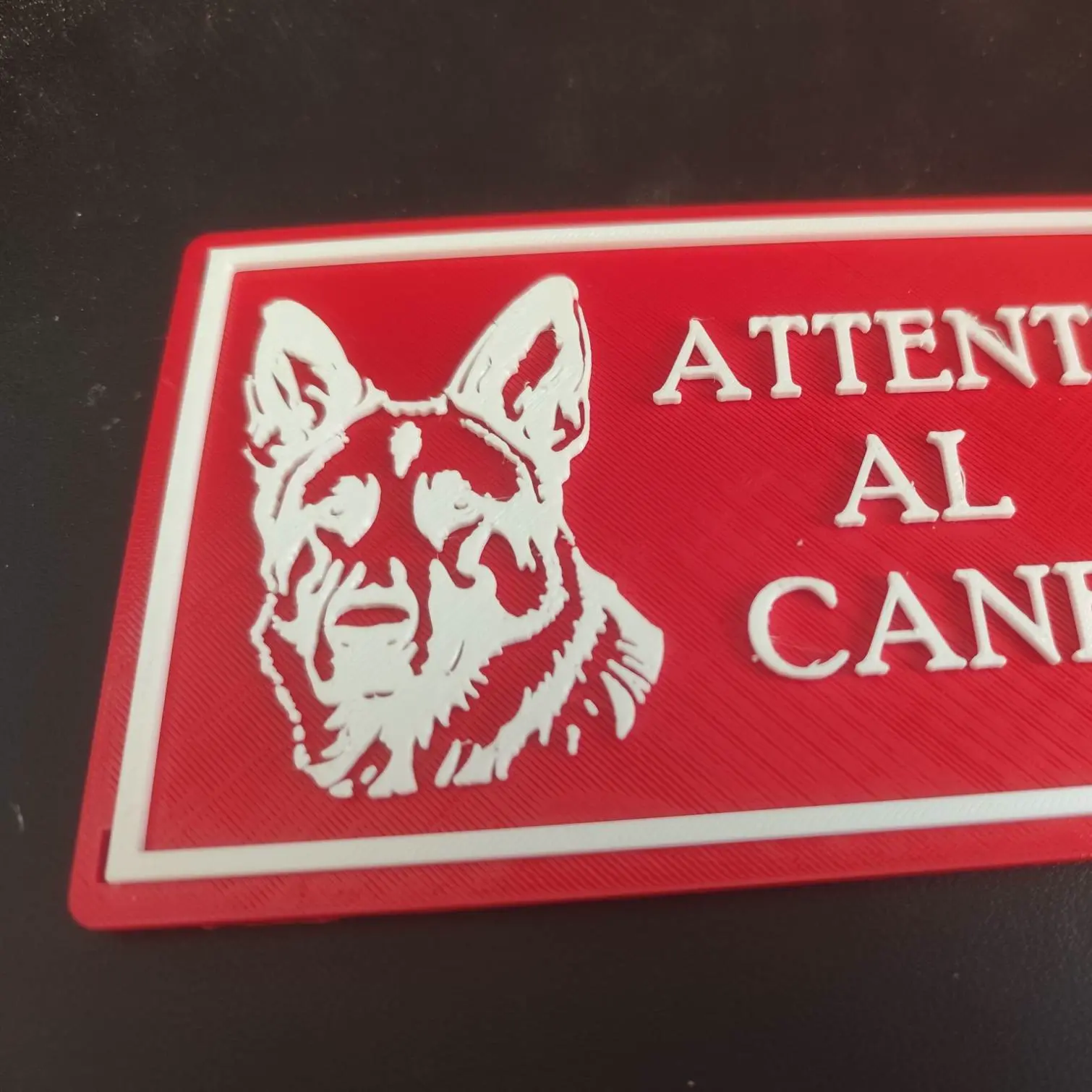 Attenti al Cane – German Shepherd Warning Sign