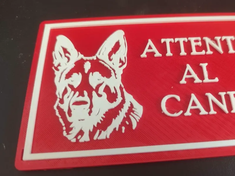 Attenti al Cane – German Shepherd Warning Sign