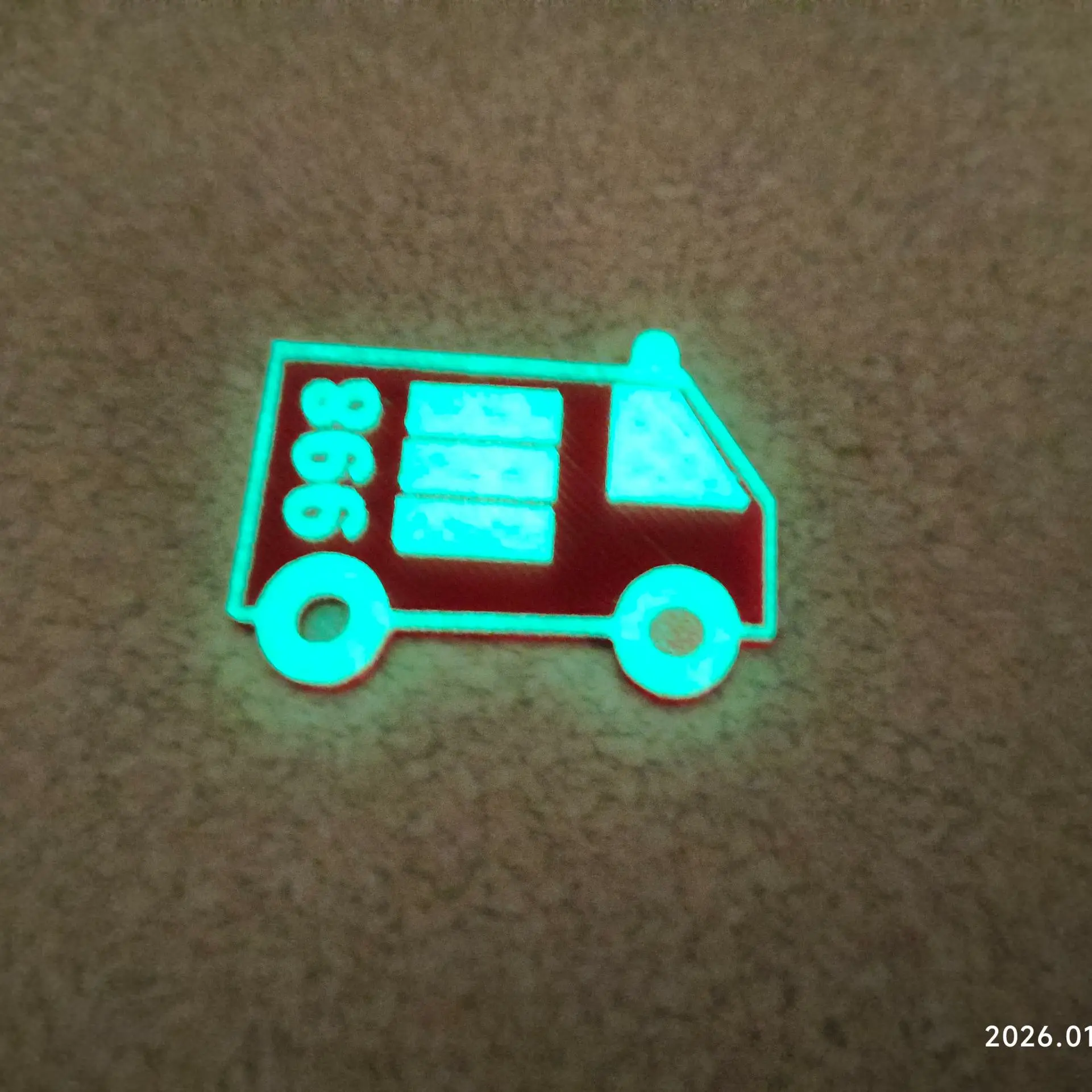 wóz strażacki brelok fire truck keychain