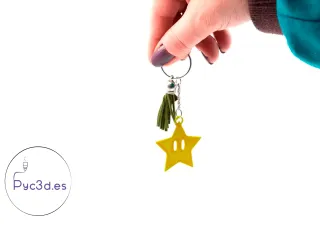 STAR MARIO BROS KEYRING