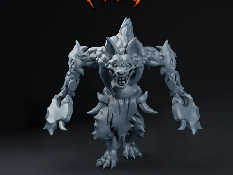 Gnoll Warrior with Axes | The Fisi Tribe