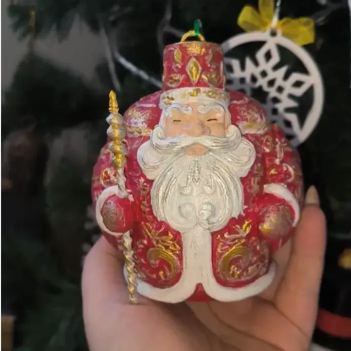 enfeite de natal papai noel urss