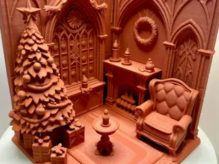 Gothic Yuletide Parlor