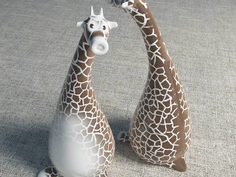 Ceramic figurine of a giraffe