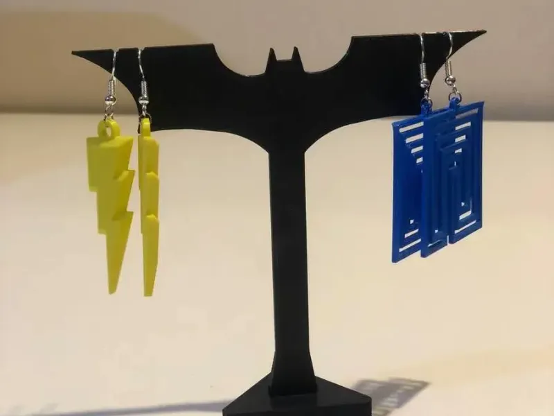 Earring holder stand display tower Batman
