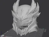 Obsidian Warden Helmet Bust-1