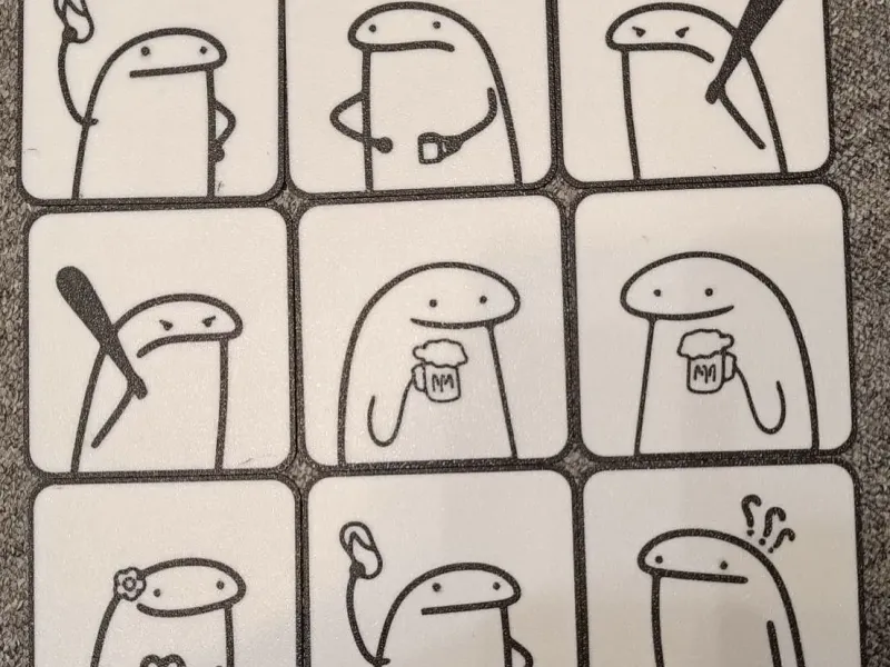 Flork Bieronderzetter met opbergruimte - grappig, origineel, eenvoudig te printen