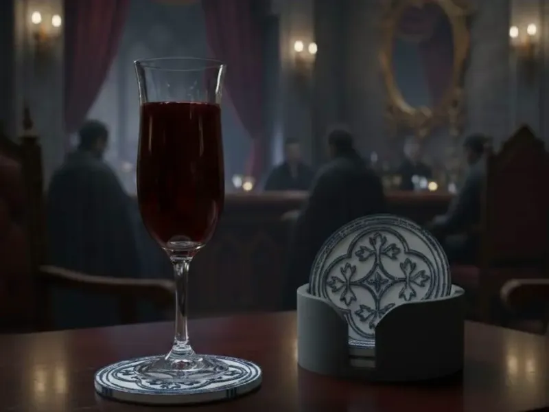 GOTHIC COASTERS AND HOLDER (VERSION2)