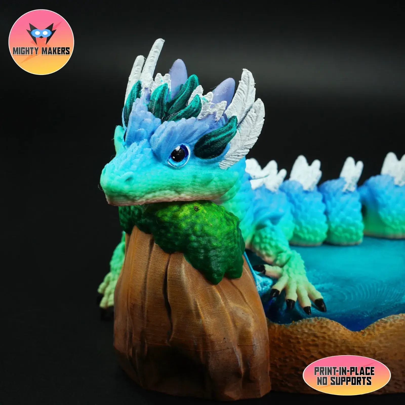 Game Props STL Download - PRINT IN PLACE FLEXI WIND DRAGON ...
