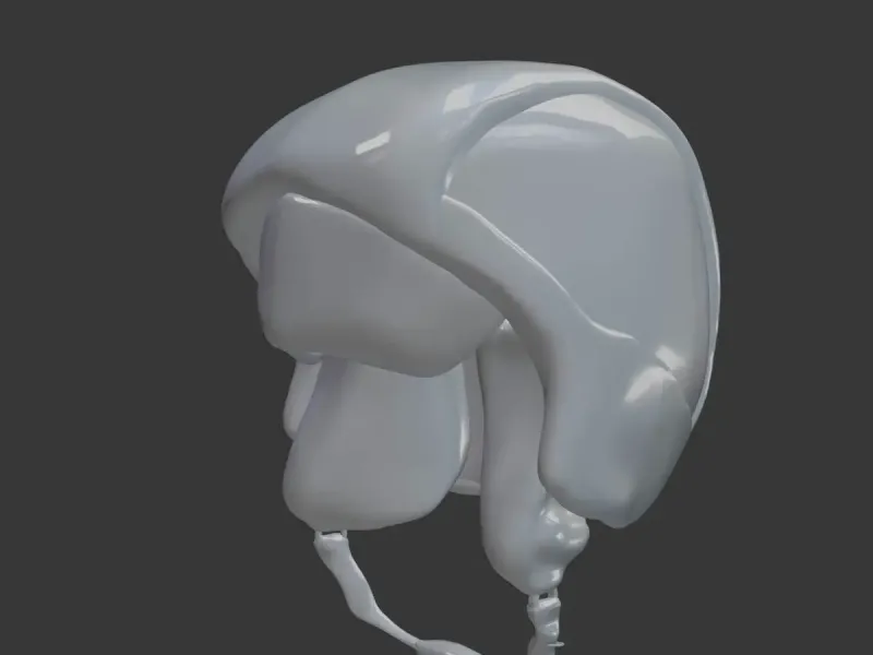 White Fluffy Ushanka Helmet – 3D Printable Russian