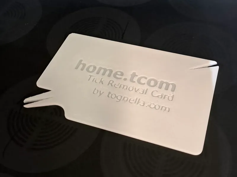 Tick Removal Card for your wallet