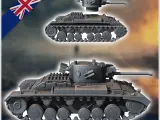 Valentine Mark Mk. X infantry tank - miniatures ww2 vehicle-1