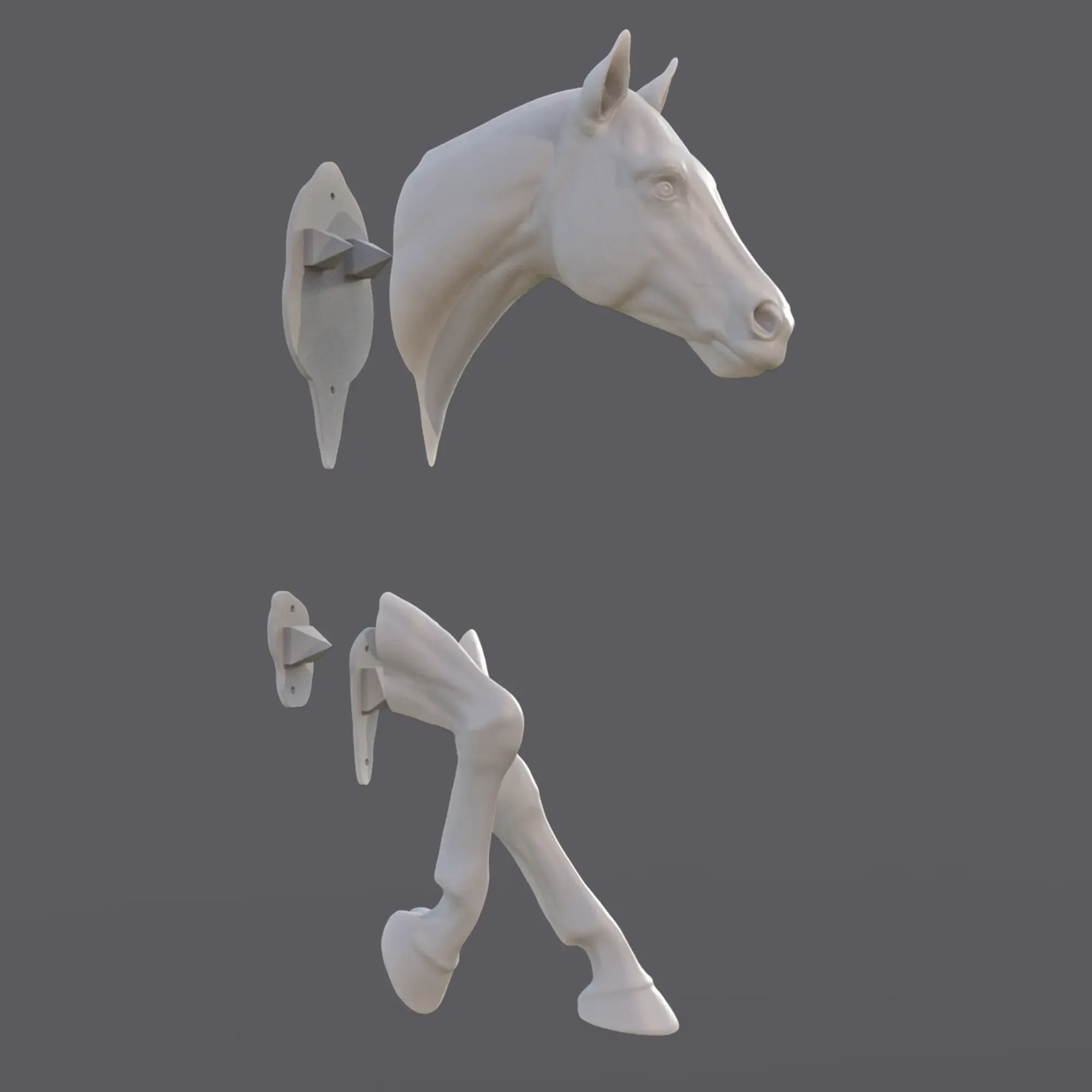 HORSE WALL MOUNT