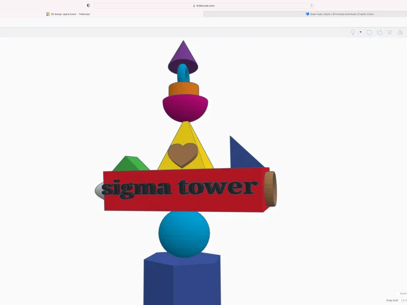 moitié supérieure de la tour sigma