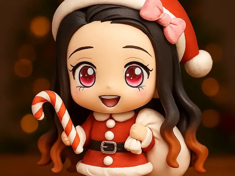 Chibi Navideño Nezuko Kamado