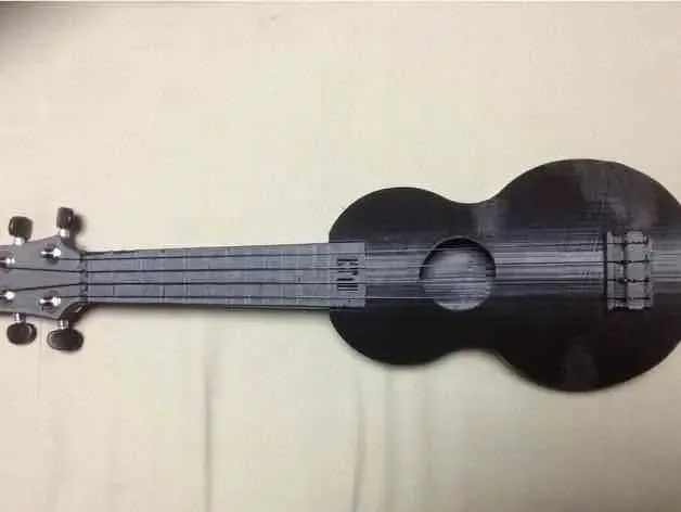 Ukelele jucabil 3D printabil fără suporturi