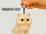 Persian cat keychain-0