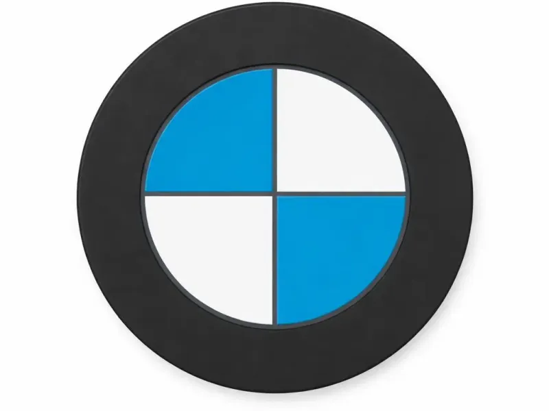 Car Logo Style Round Emblem | Decorative Wall Badge (Fan Mad