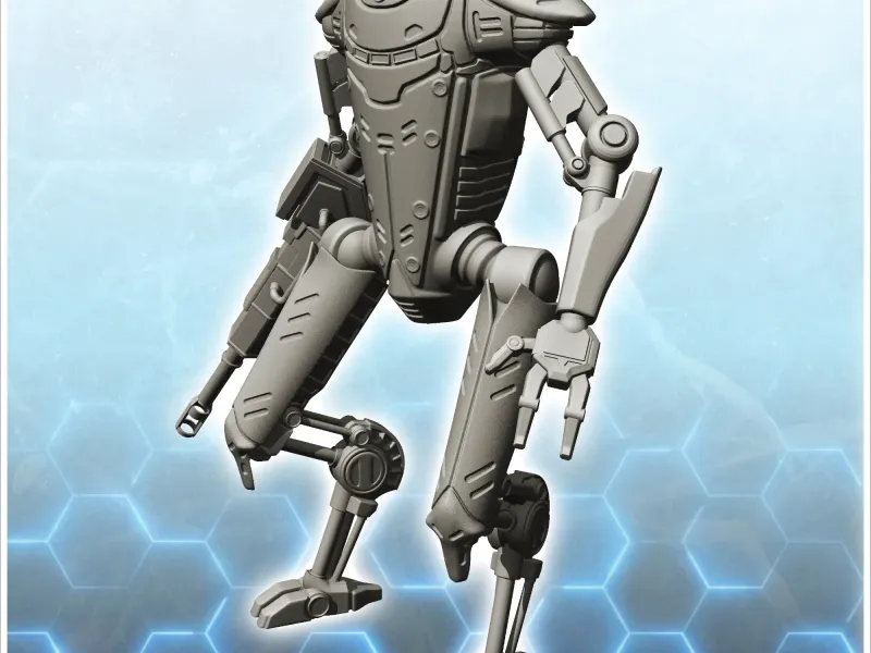 Ruesis combat robot (17) - miniatures warhammer mini RPG sce