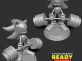 Shadow the Hedgehog lifting weight-3