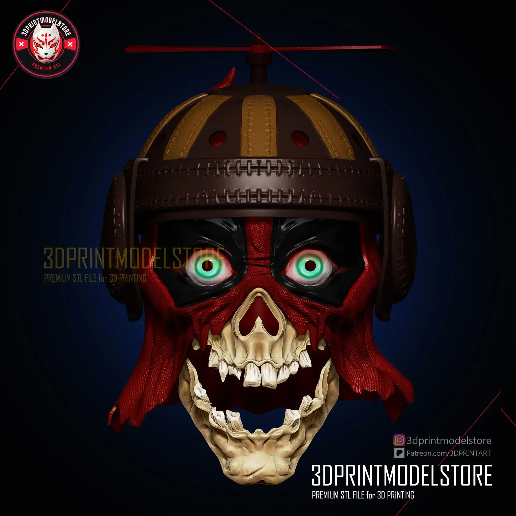 Headpool Zombie - Deadpool Mask - Marvel Cosplay