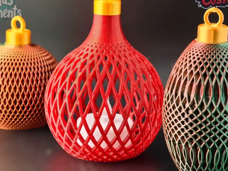 X-Mas Ornaments – Classic 3-Pack with Tea Light