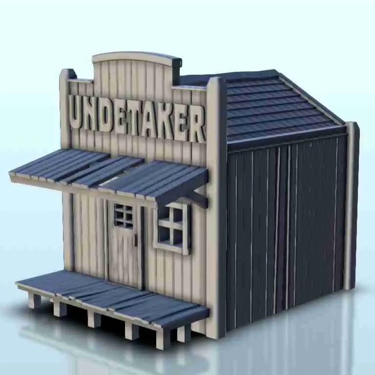 Wild West undertaker building - western old ACW USA US civil