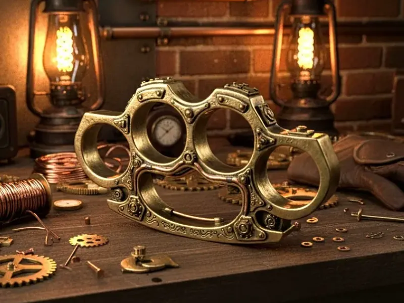 NUCKLES DUSTER BRASS V5 - STEAMPUNK