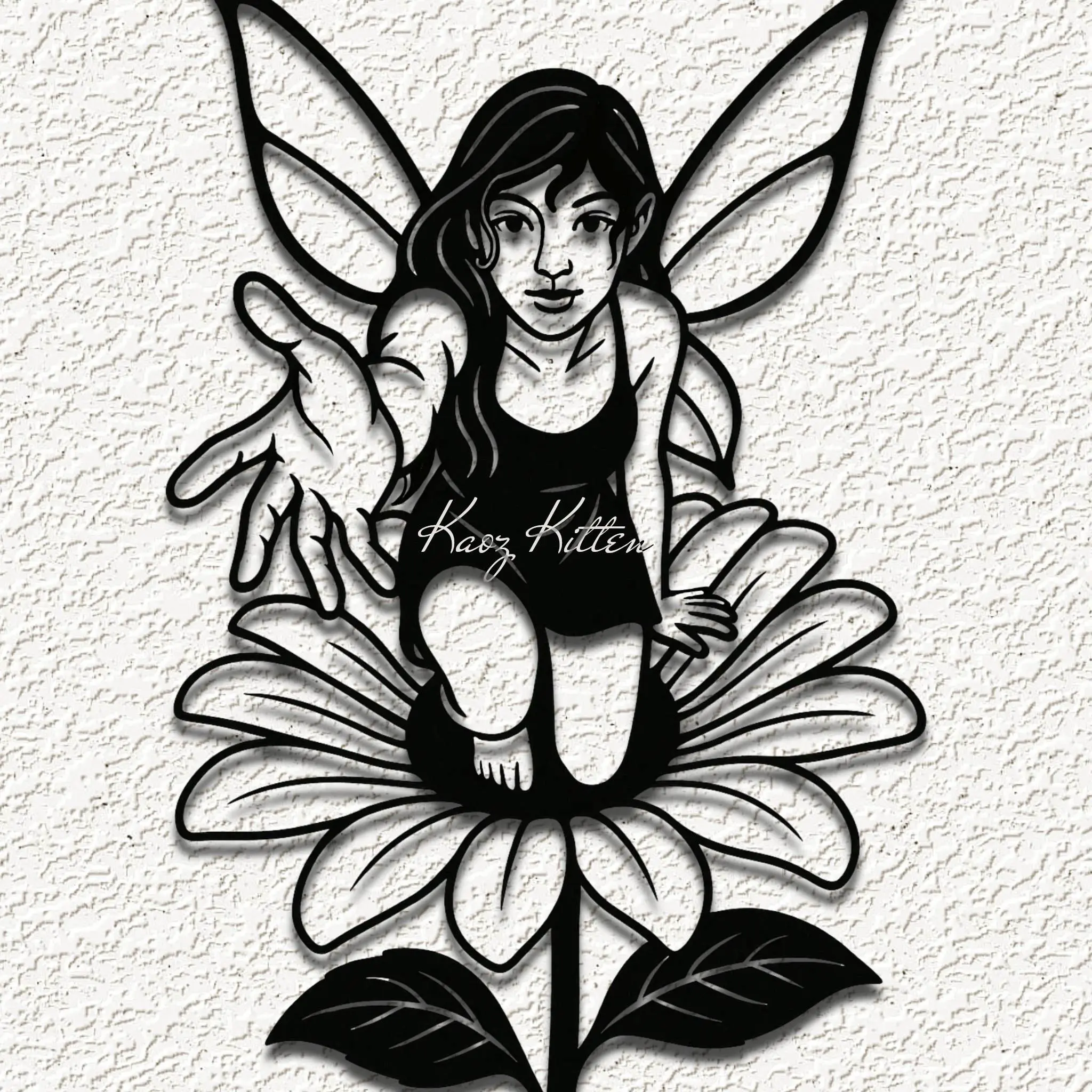 FAIRY FLOWER SPRITE 4 WALL ART HOME DECOR