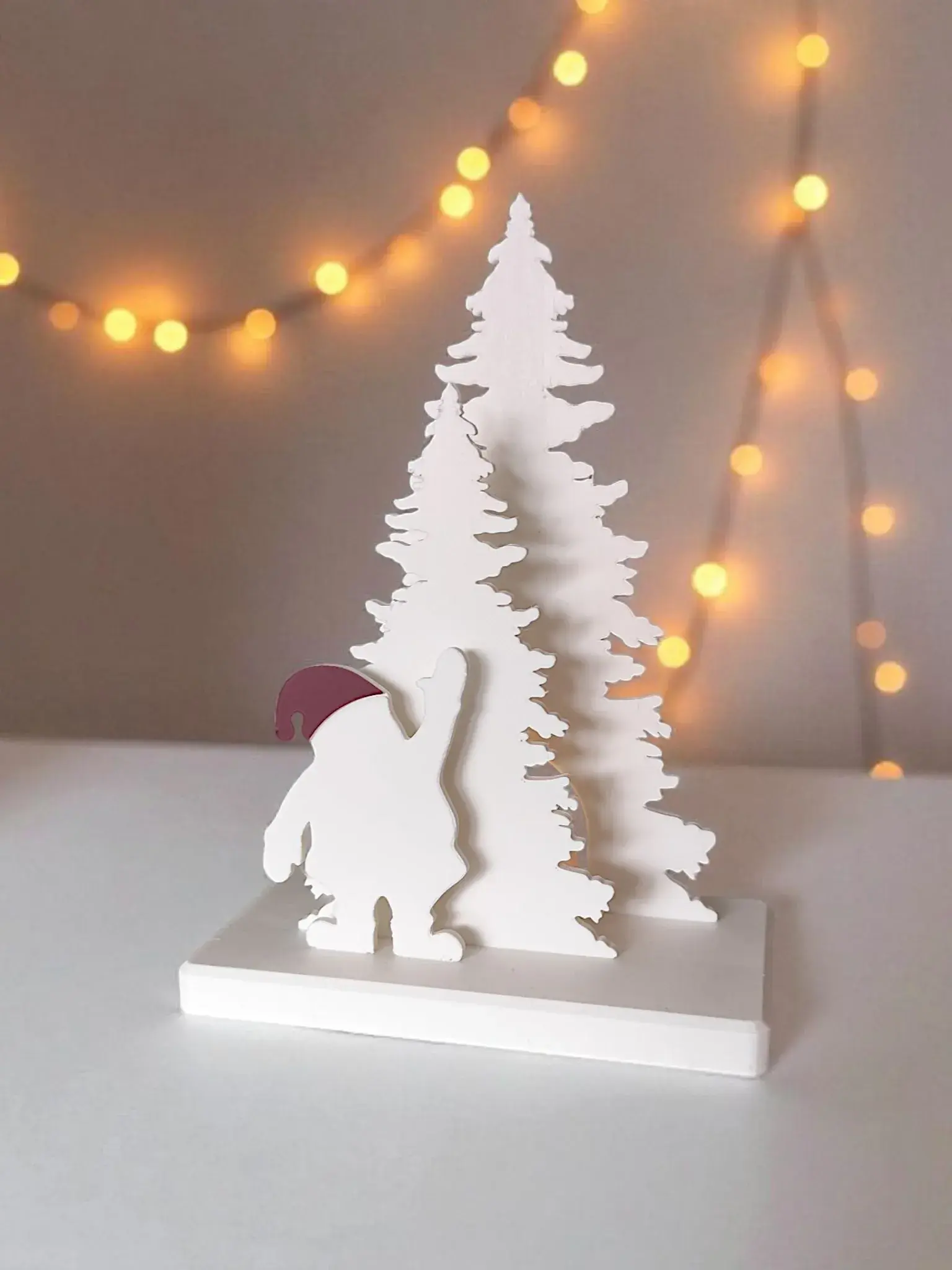 3D Printer Files | 3MF File | Santa Claus Decor Scene with LED tealight ...