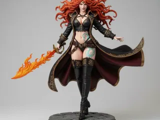 Flame Cursed Pirate Queen