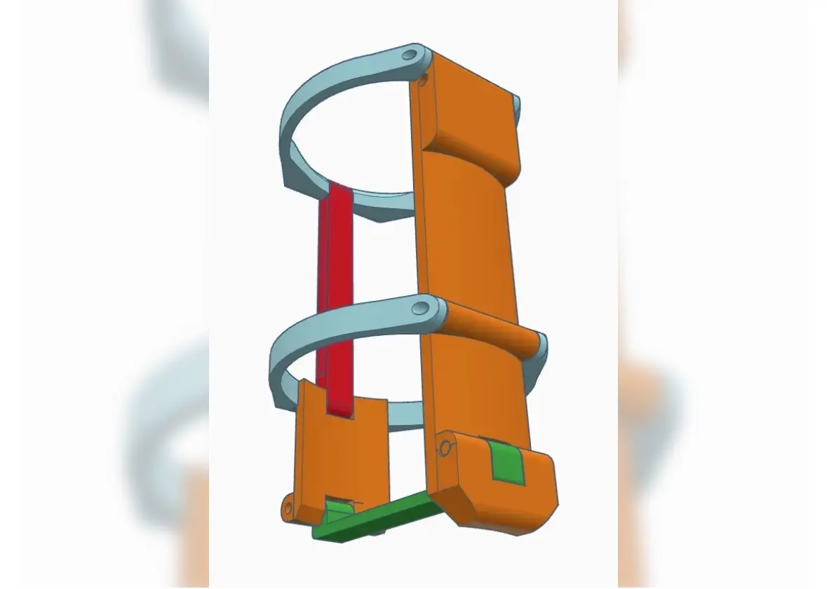 Porta latas plegable para mochila