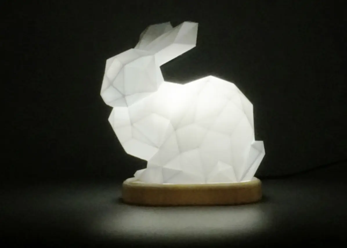 Low poly bunny light